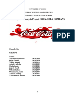 A Group Case Analysis Project COCA-COLA COMPANY