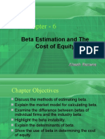 Chapter - 6: Beta Estimation and The Cost of Equity