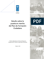 Estudio Puesta en Marcha Del Plan de Formación Ciudadana - Informe