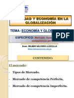 Clase 07 - Economía y Globalización - Mercado de Competencia Perfecta e Imperfecta