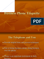 Internet Reference - Business Phone Etiquette