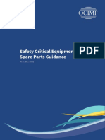 Safety Critical Equipment and Spare Parts Guidance PDF