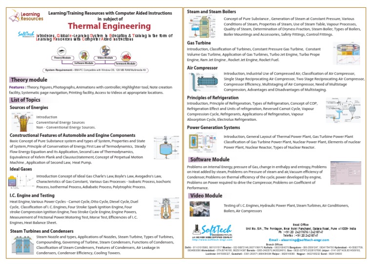 Thermal Engineering e-Learning Resources | PDF | Internal Combustion ...
