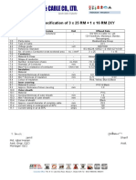 Technical Specification of 3 X 25 RM + 1 X 16 RM 2XY: Technical Particulars Unit Offered Data