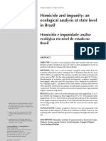 Homicide and Impunity: An Ecological Analysis at State Level in Brazil