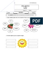 GUIA Apoyo Clase de Lenguaje ADJETIVOS Clase 1