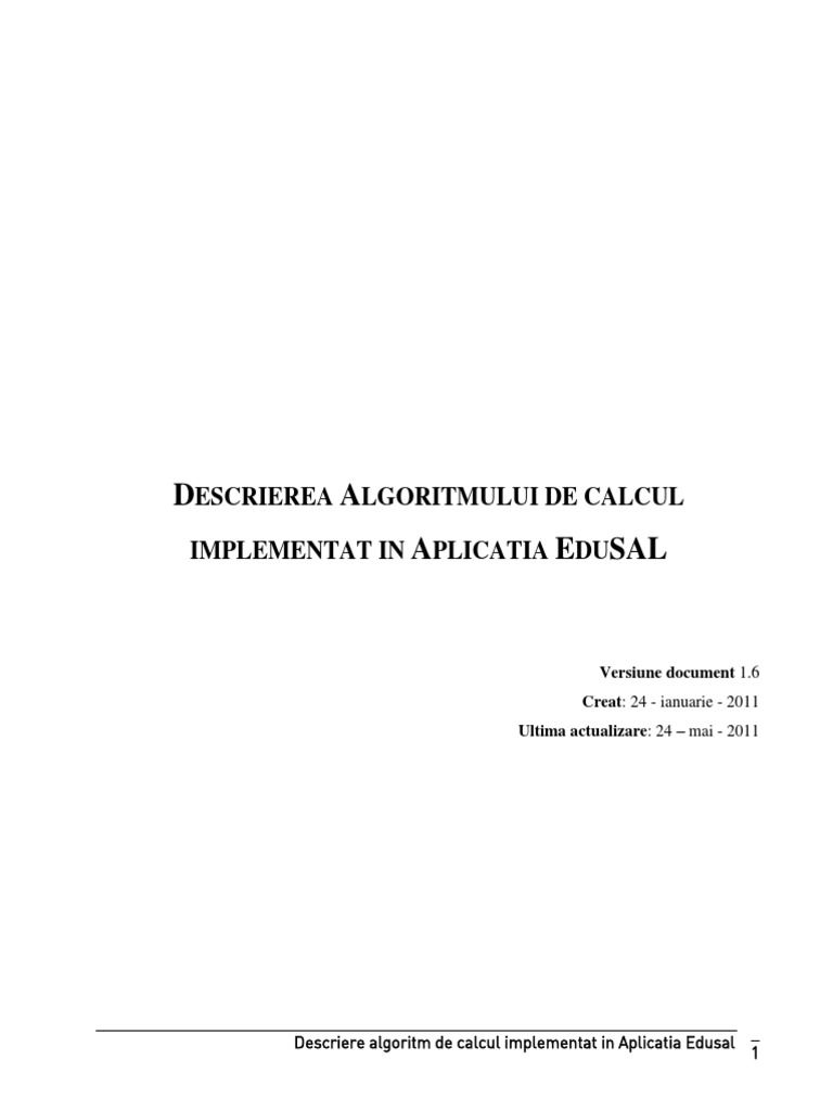 Algoritmi De Calcul Edusal Pdf