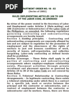 DO 174 17 Rules Implementing Articles 106 To 109 of The Labor Code As ...