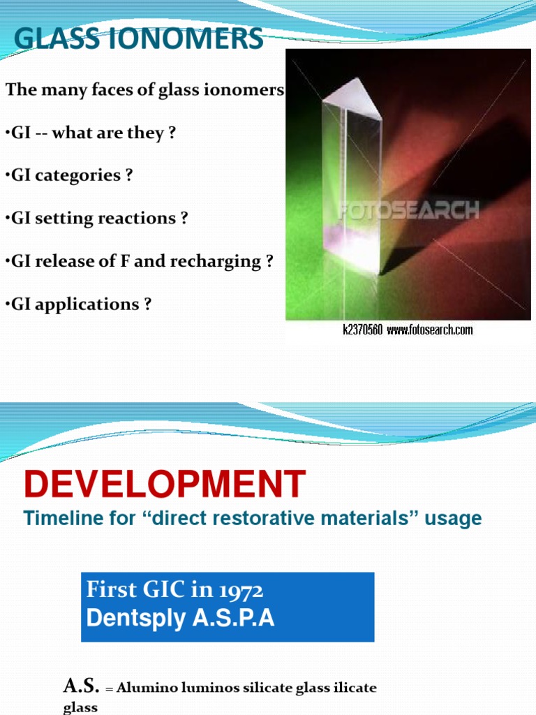 Glass Ionomer powerpoint presentation Dental Composite Materials