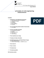 General Principles of Civil Engineering Measurement