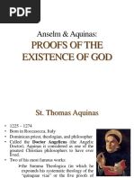 Anselm & Aquinas:: Proofs of The Existence of God