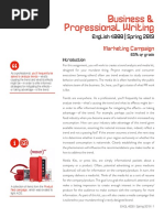 ENGL 4000 Marketing Campaign Spring 2019