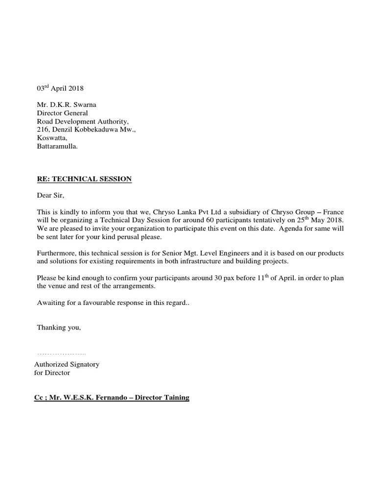Invitation to Technical Session on May 25 | PDF