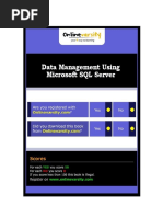 Data Management Using Microsoft SQL Server - CPINTL