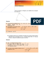 Ángulos internos de un triángulo