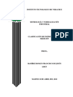 Clasificación de Instrumentos de Medición