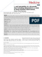 Efficacy, Safety, and Tolerability of A 24-Month Treatment Regimen Including Delamanid in A Child With Extensively Drug-Resistant Tuberculosis