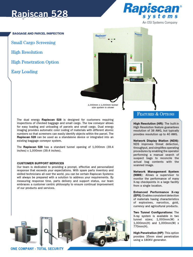 Rapiscan 528 | PDF | Computer Monitor | Computer Data Storage