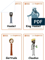 Shakespeare Hamlet Character Flashcards PDF