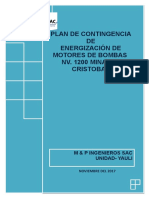 Plan de Contingencia Camara de Bombeo Nv. 1200 SC