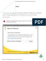 Office 2016_2013_2010_2007 Pro_Plus VOL Edition Product Keys Collection