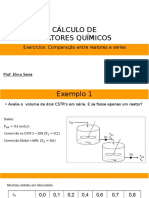 Exercício_comparação de Reatores