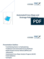 Automated Cross-Slope and Drainage Path Method: Aashto