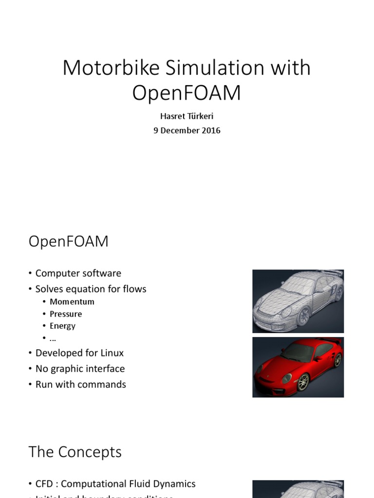 Motorbike Simulation With Open FOAM | PDF | Computational Fluid ...