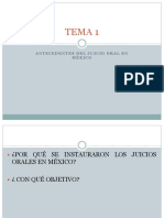 TEMA 1 Antecedentes Juicio Oral en México