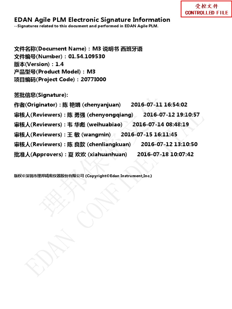 82-01.54.109530-1.4 M3 Vital Signs Monitor User Manual_Spanish-ES Edan
