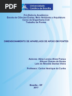 Trabalho de Pontes - Universidade Católica de Brasília.