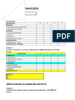 Evaluación financiera queso