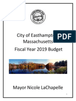 Easthampton MA Fiscal 2019 Municipal Budget