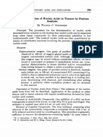 Determining Nucleic Acids in Tissues Using Pentose Analysis