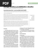 Artigo publicado na Revista  da Biologica do IB/USP