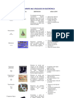 Componentes Mas Utilizados en Electrónica