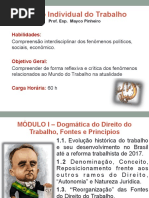 1 Aula DT Trabalho - Plano de Ensino, Histórico e Elementos