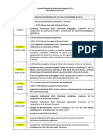 Cronograma Diciembre 2015