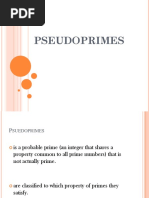 Pseudo Primes