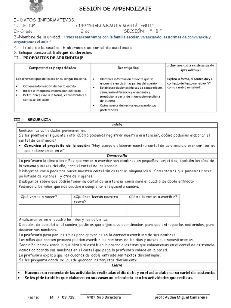 Cartel de Asistencia Escolar Inicial | PDF | Aprendizaje | Maestros
