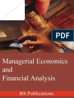 Managerial Economics and Financial Analysis