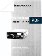Kenwood TR-7500 Instructions Manual