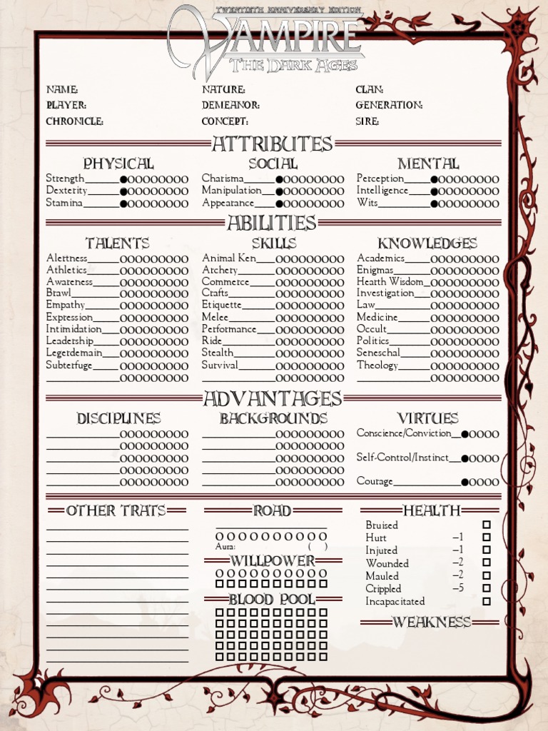 Vampire The Dark Ages 20th Anniversary Edition - Edition 4 - Page ...