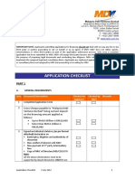 Application Checklist (7 Aug 2012)