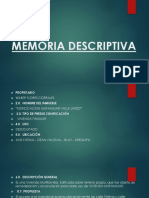 Memoria Descriptiva Expo