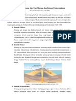 Morfologi Gunung Api Tipe Magma Dan Batu PDF