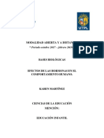 Hormonas y El Comportaamiento Humano