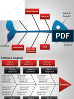 1019 Fishbone Cause and Effect Diagram For Powerpoint