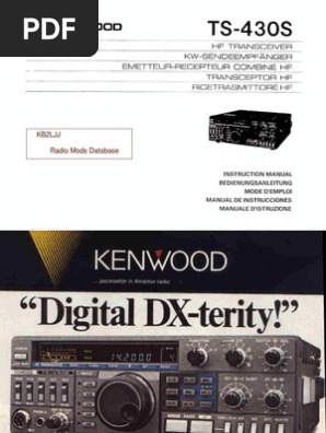 Kenwood TS-430 Instruction Manual | PDF
