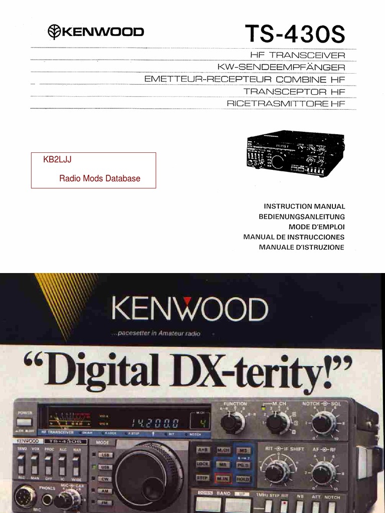 Kenwood TS-430 Instruction Manual | PDF